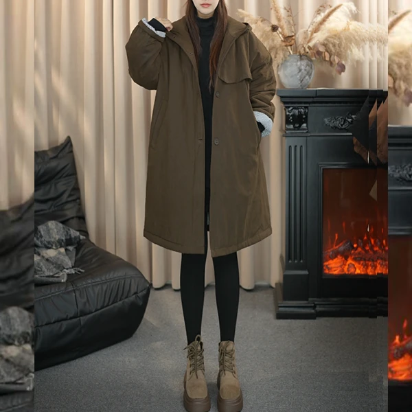 肉肉家 2025年冬季新款百搭休闲大码洋气棉服9311