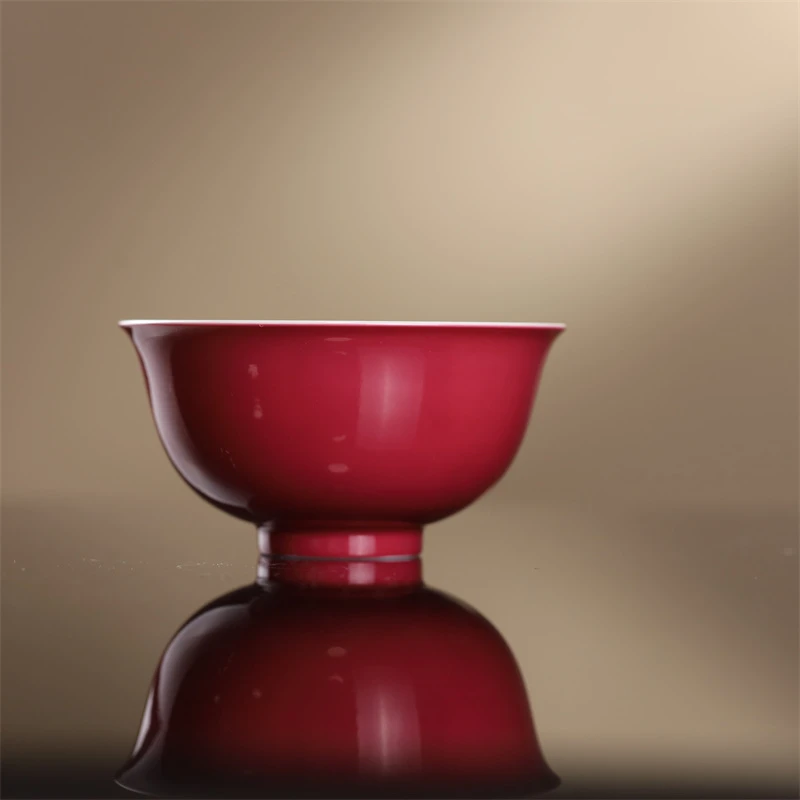 YZT-2878[学茶严选]胭脂红石榴单杯陶瓷