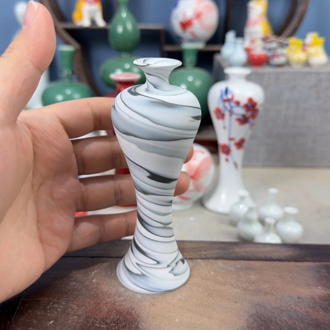 陶瓷手工小花器摆件
