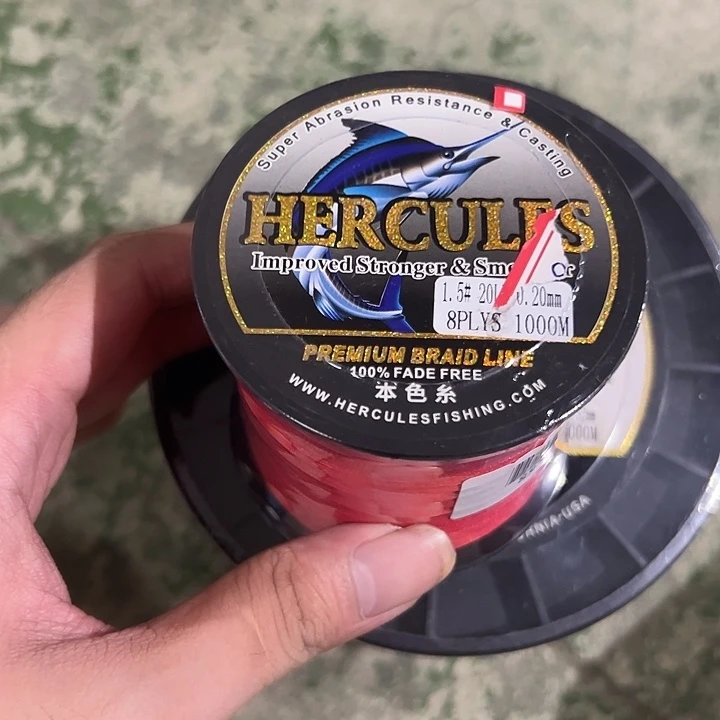PE八遍1.5号1000米红色