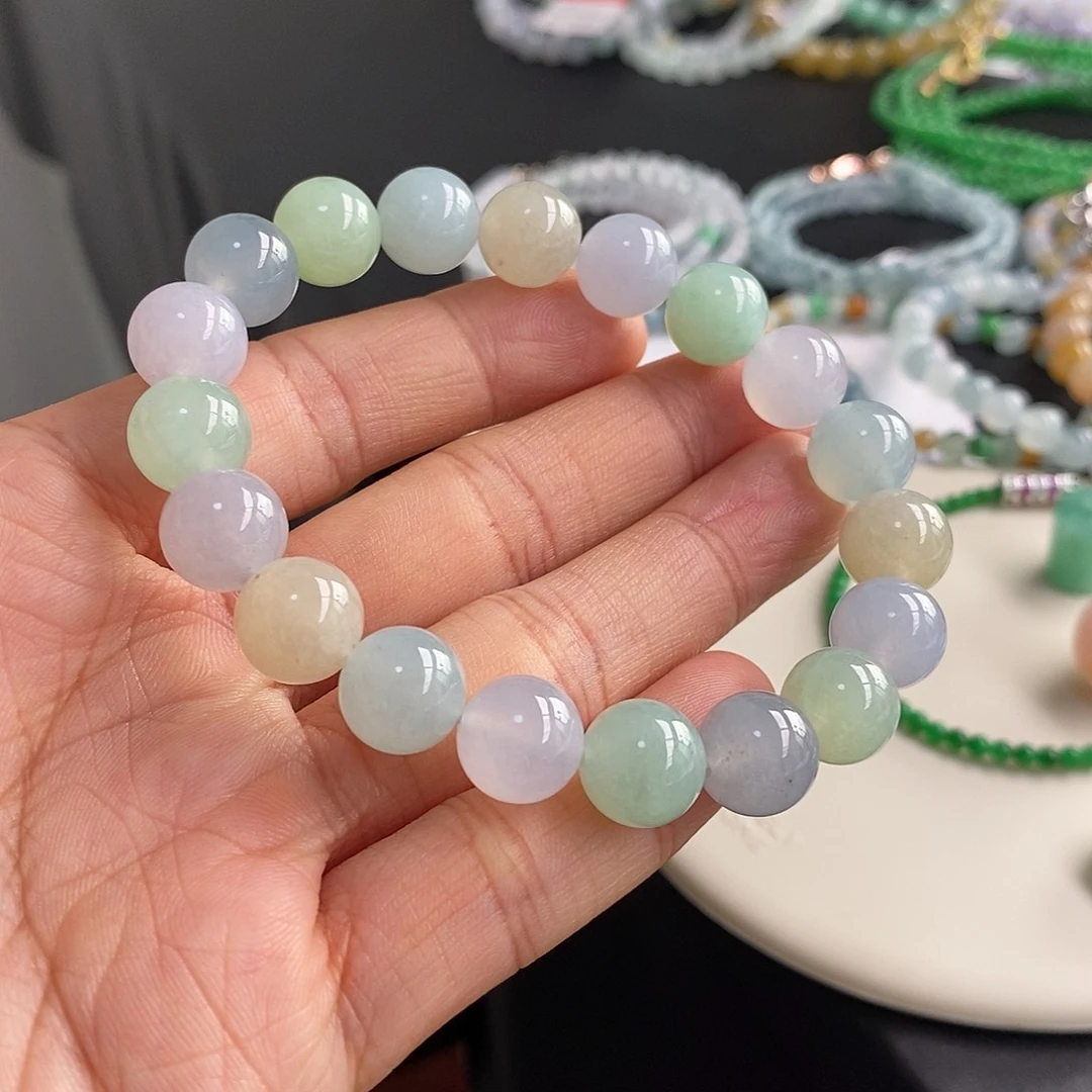 翡翠未镶嵌手链卡10