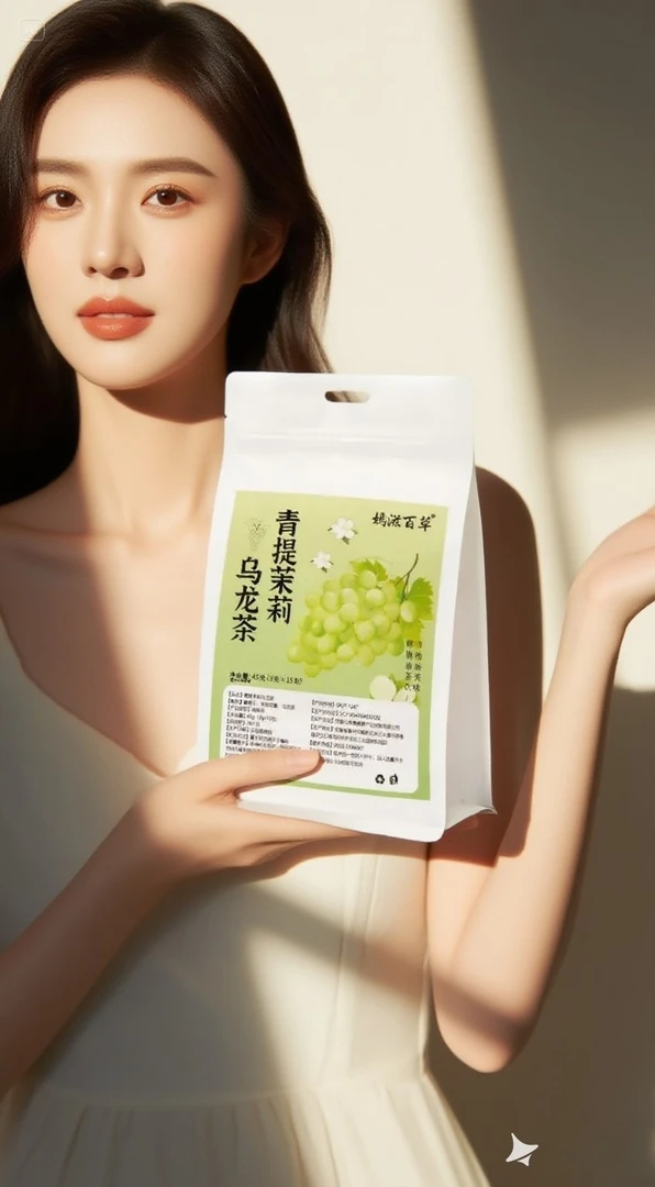 [嫣滋百草】青提乌龙茉莉花茶冷热双泡春夏天热烧烤下午茶水果茶包