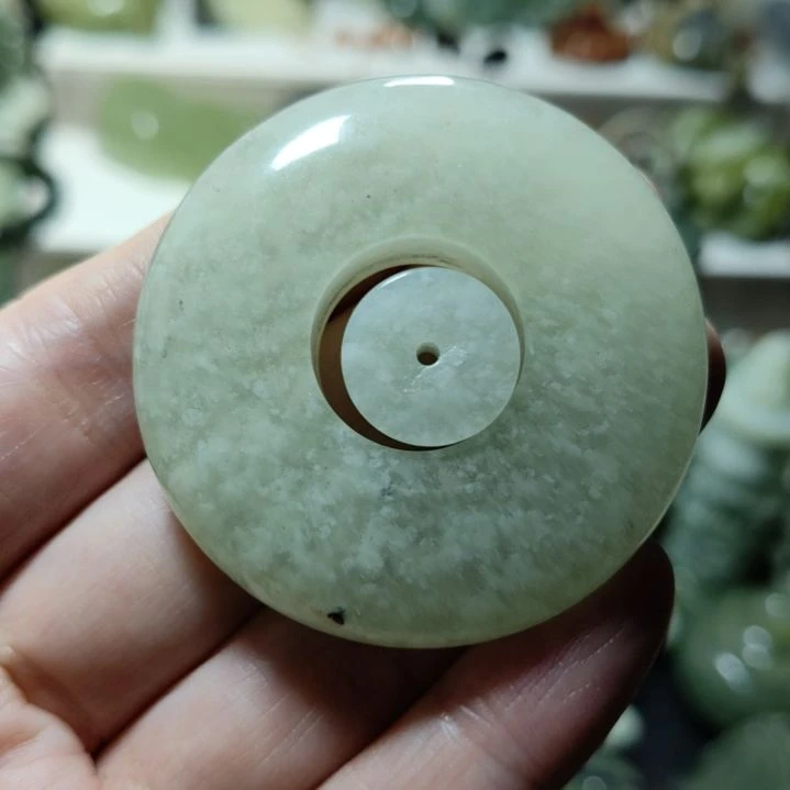 岫玉平安扣未镶嵌
