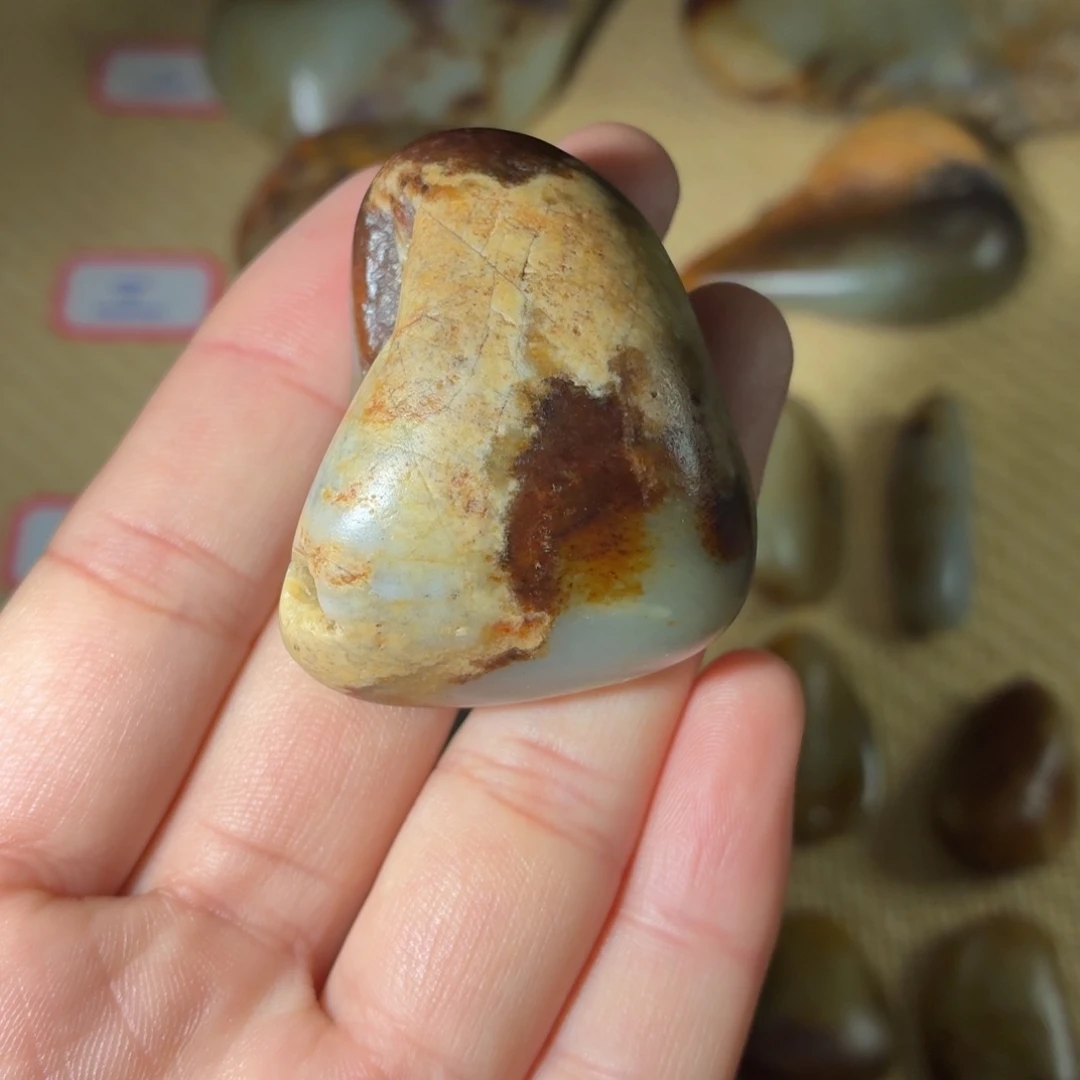 和田玉未镶嵌挂件65g