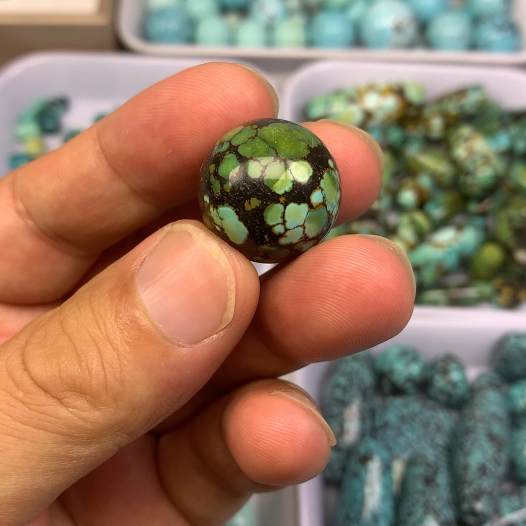 未镶嵌高瓷炫彩圆珠卡20mm