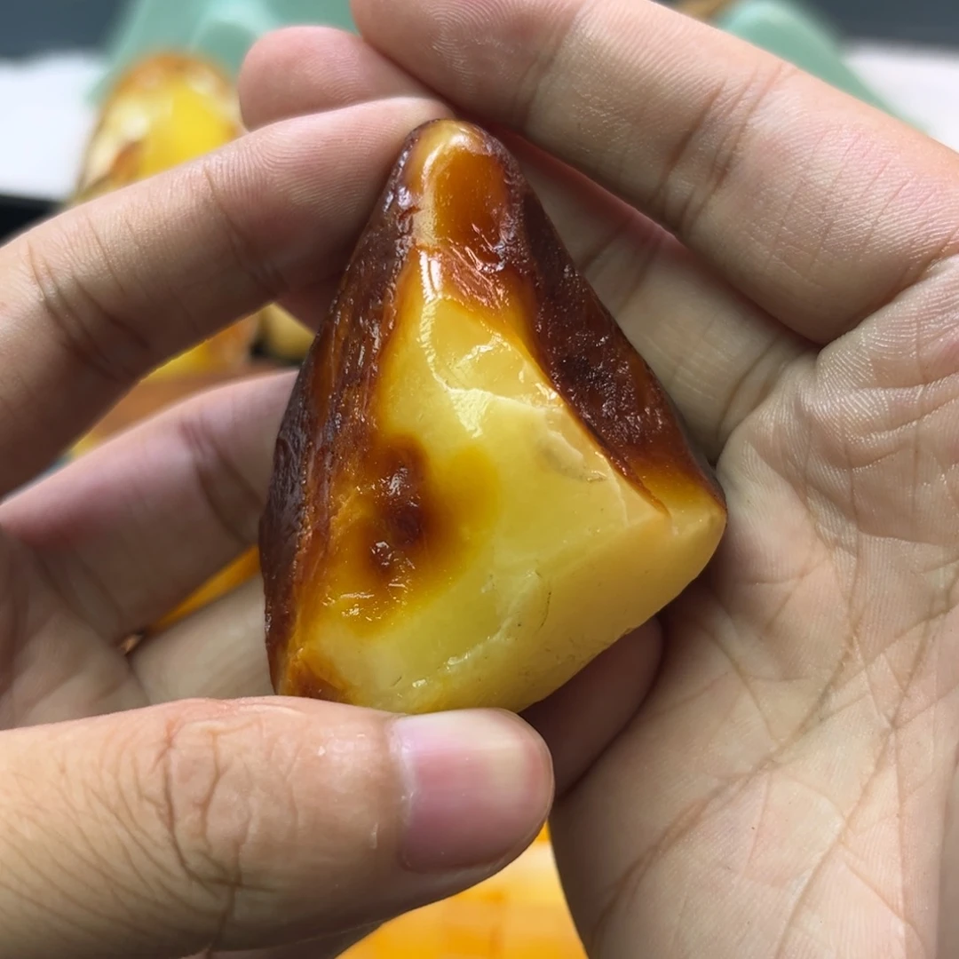 无***记未镶嵌定制琥珀蜜蜡原石不退不换