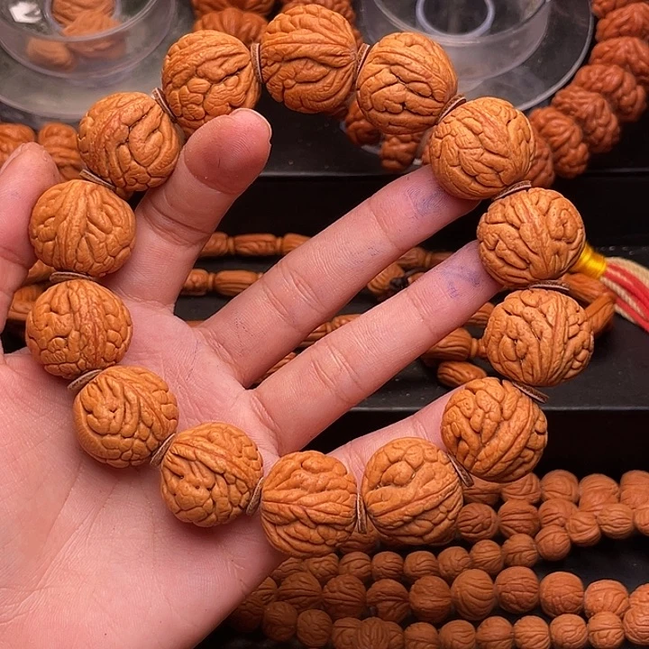 手串桃核精品金丝龙珠22