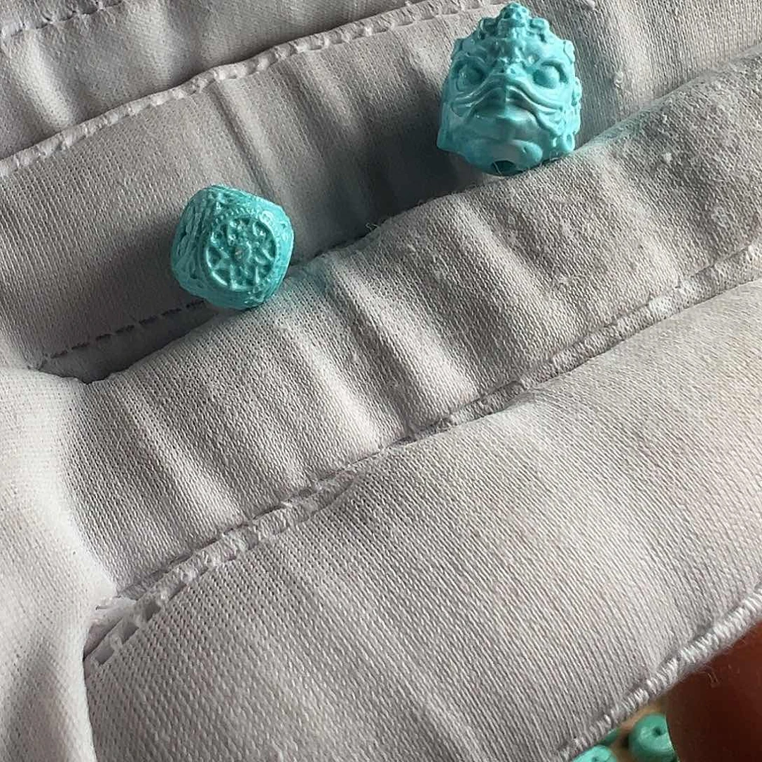 暖***阳绿松石未镶嵌挂件