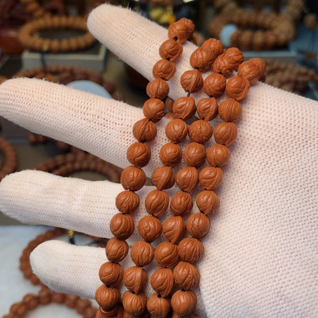 神***士手串桃核秦岭龙纹