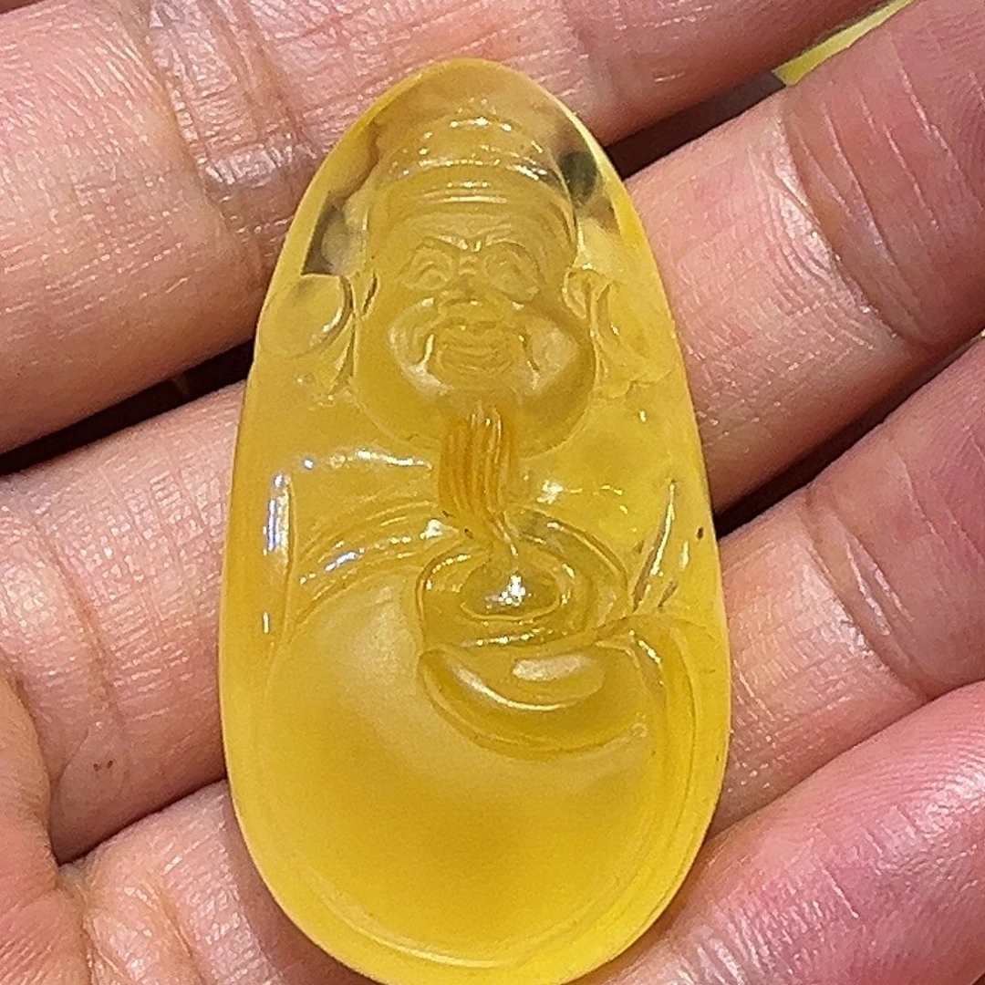 琥珀颈饰未镶嵌吊坠