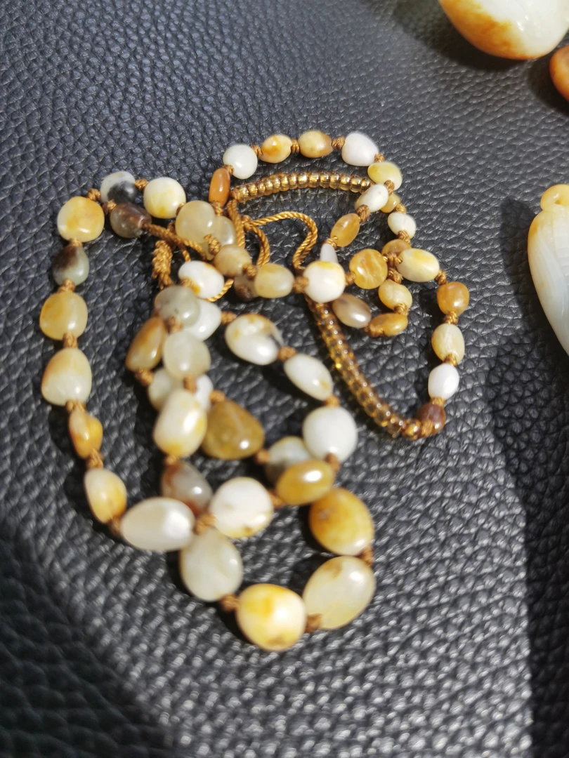 四维籽玉*和田玉白玉项链