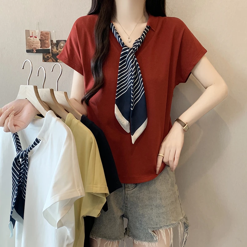 哺乳上衣外出夏季高级感V领正肩丝巾系带拼接辣妈时尚月子服喂奶