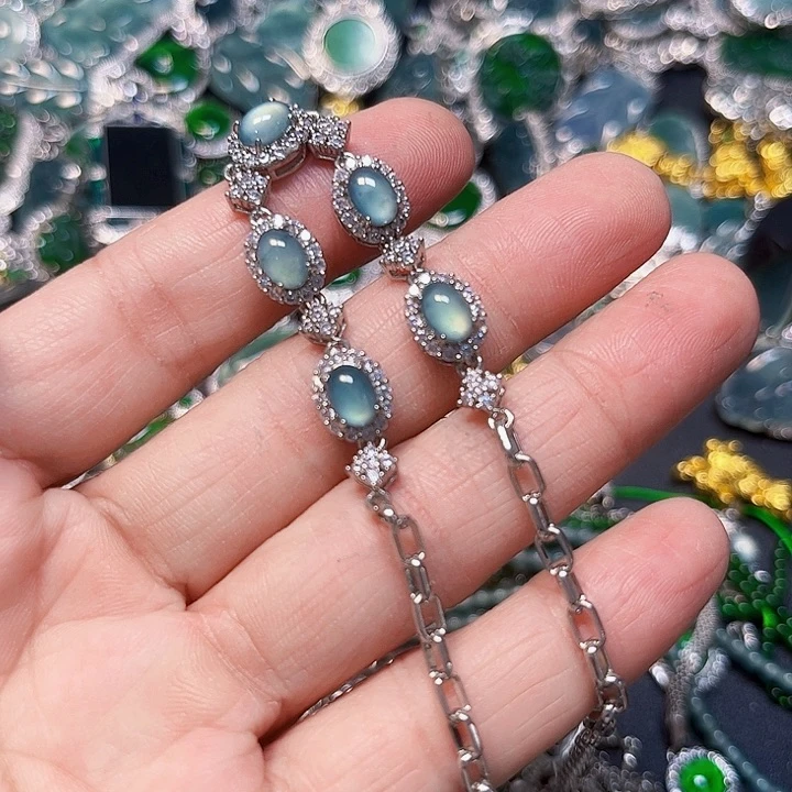 翡翠未镶嵌颈饰天然翡翠A货镶嵌