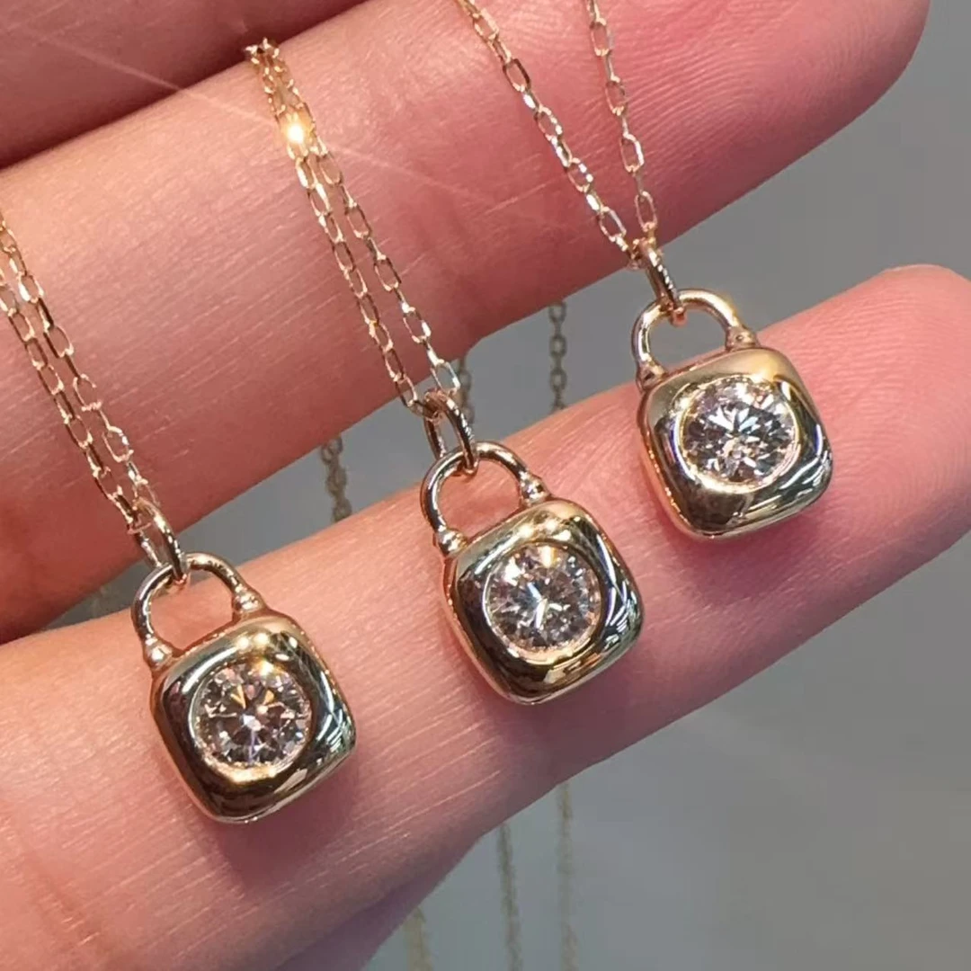 【小晗专属】财库锁钻石项链 时尚百搭经典轻奢精致 多样性发一