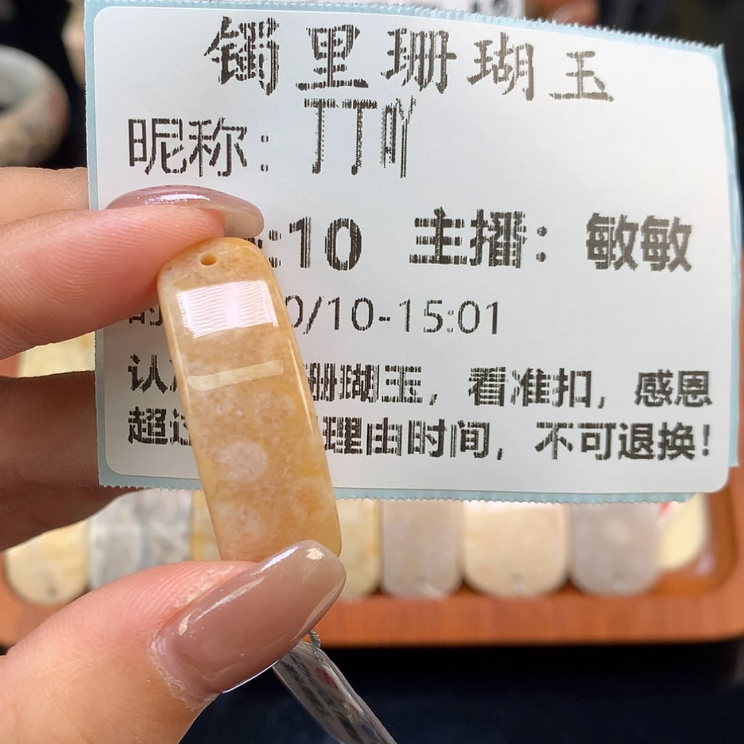 【闪购商品】颈饰未镶嵌硅化珊瑚（珊瑚玉）丁*吖