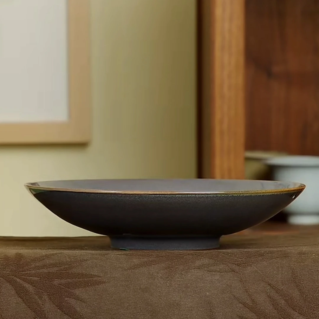 紫雀羽斗笠壶承17cm严卫恩龙泉青瓷手工中式捡漏款