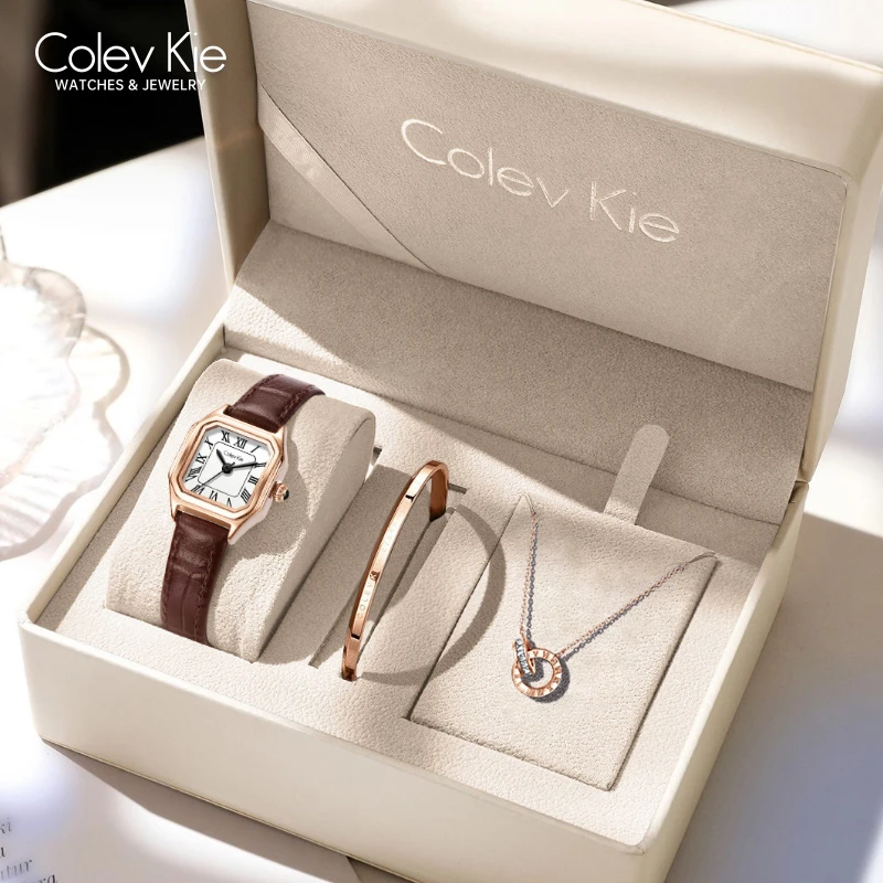 Colevkie【官方正品】小方糖手表女士2025新款轻奢手表女款送女友