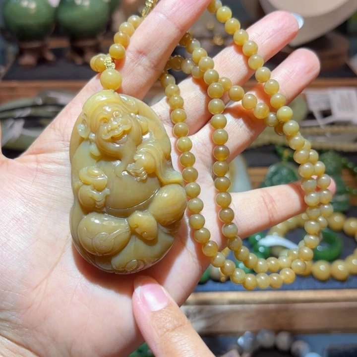 和田玉未镶嵌颈饰