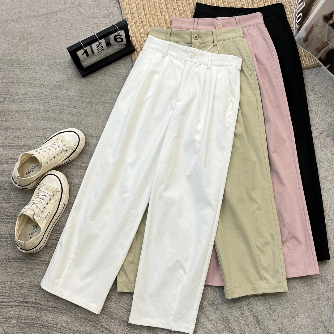 【初奢自制】超态棉奶奶裤抗皱系列松弛简约9分直筒裤