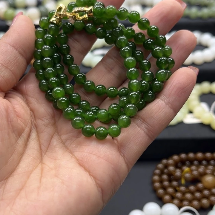 和田玉未镶嵌手链