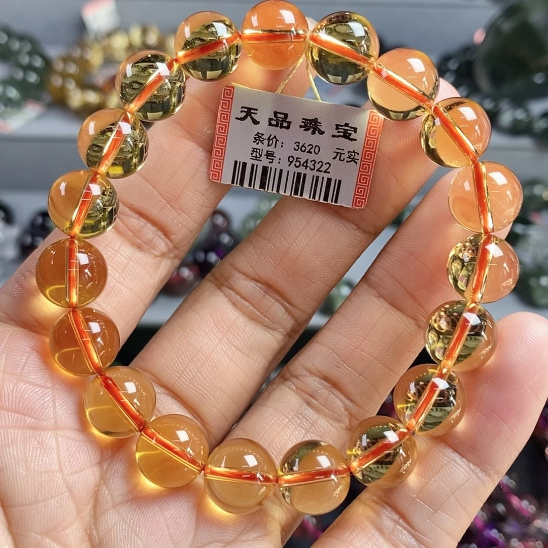 未镶嵌水晶手链黄水晶手链954322