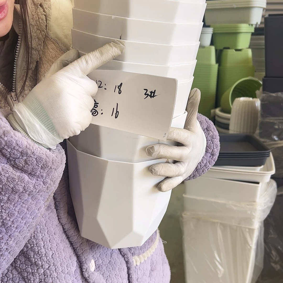 瑕疵雅典盆3#白色8个无托