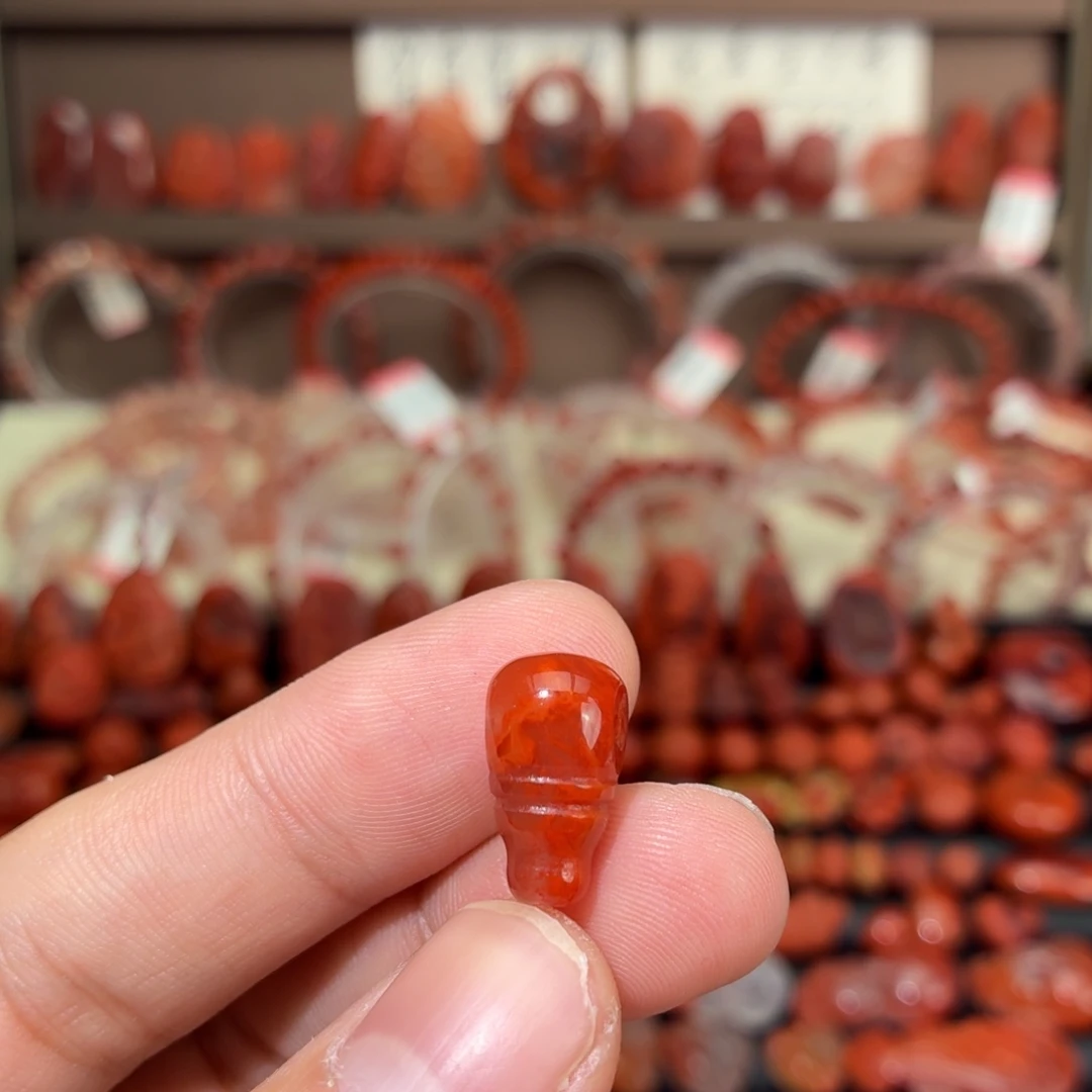 南红玛瑙未镶嵌颈饰三通