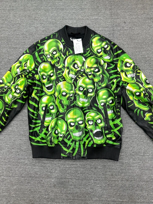 全新未使用 Supreme Xl supreme 幽灵皮夹克外套