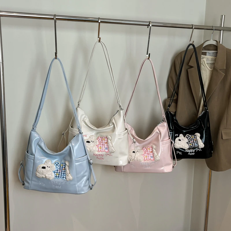 （可爱爆炸）大容量卡通西高地小狗多背包通勤百搭单肩斜跨双肩包女