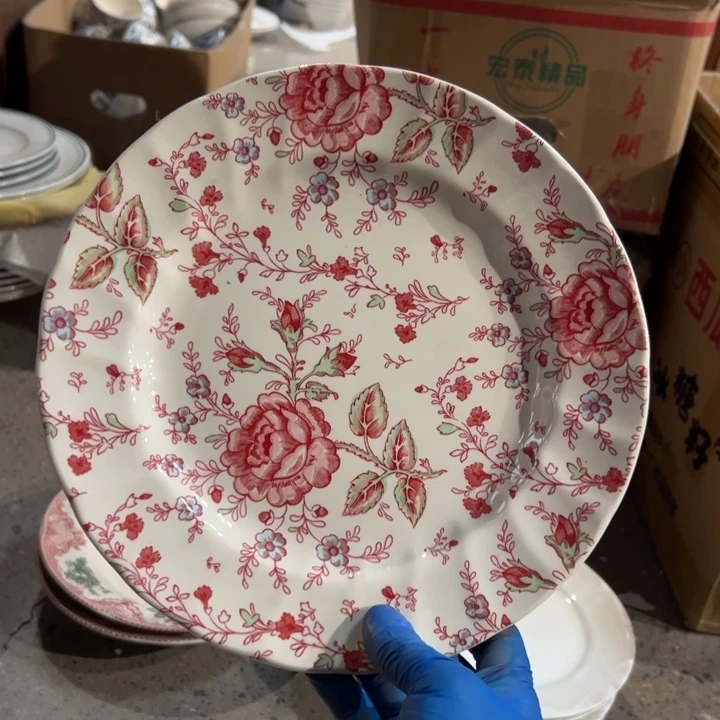 库存尾货玫瑰大盘一个口径25