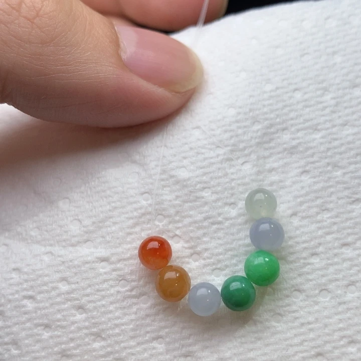 定制翡翠未镶嵌卡5加七彩