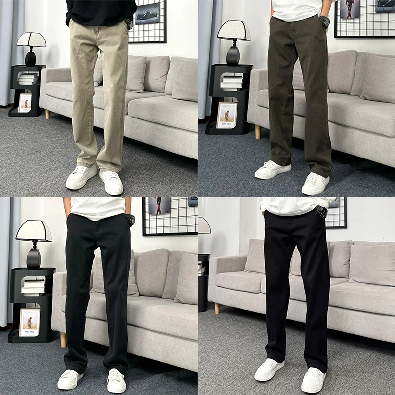 新款宽松直筒潮流韩版休闲裤男士百搭潮牌复古男裤子