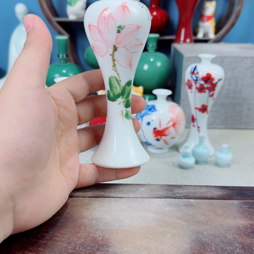 陶瓷手工小花器摆件