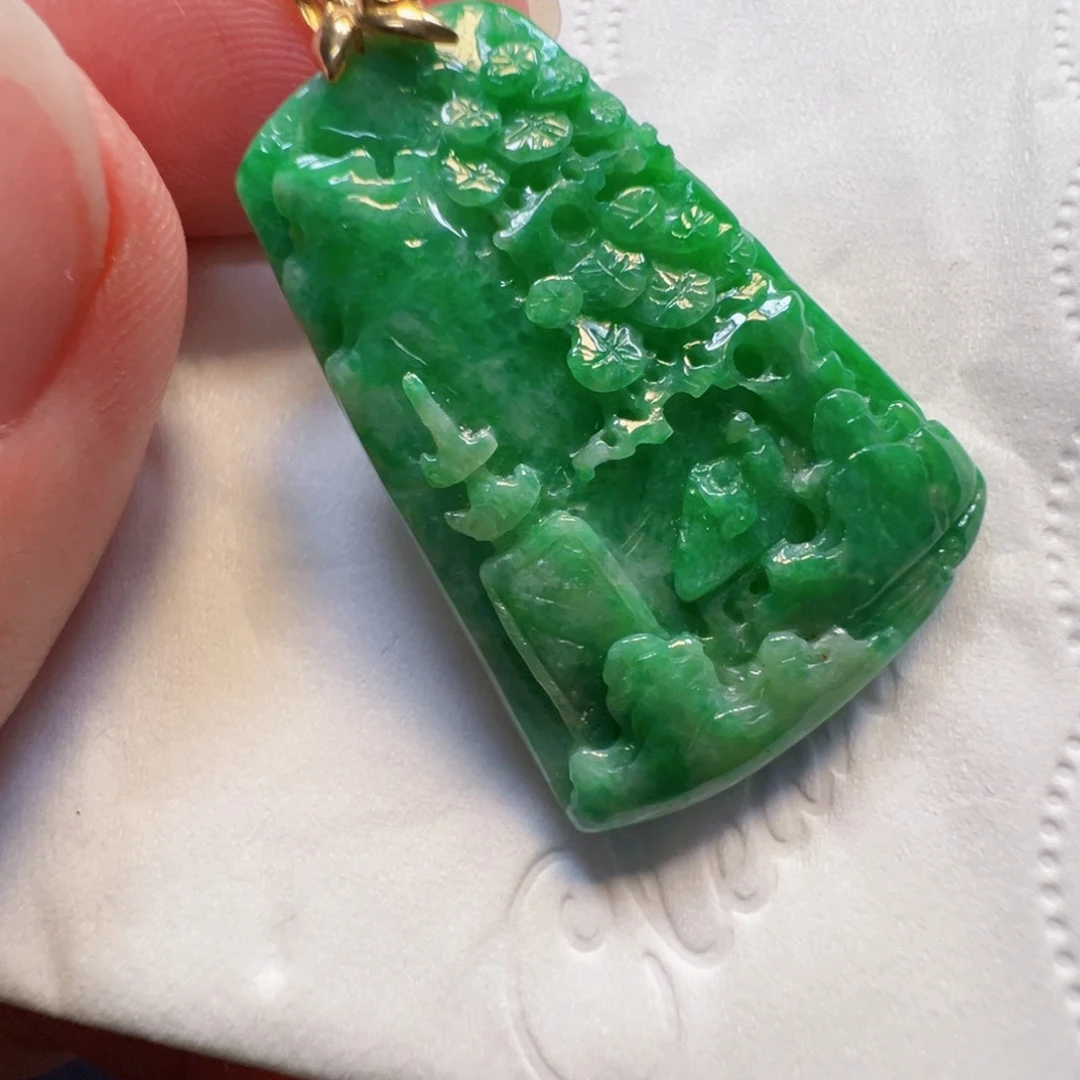 18K金镶嵌手链翡翠