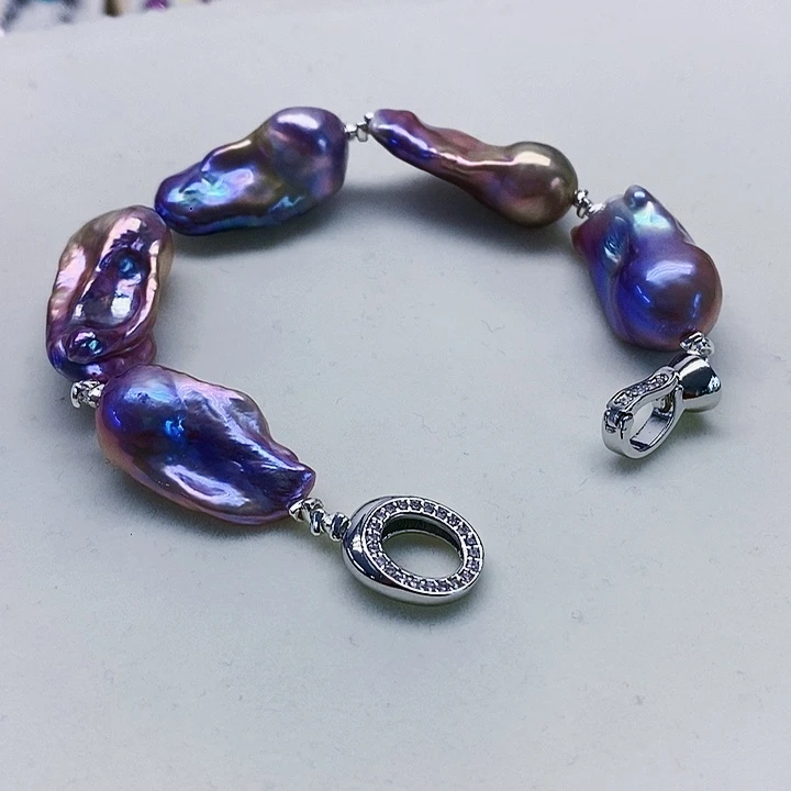 银S925镶嵌耳饰淡水珍珠