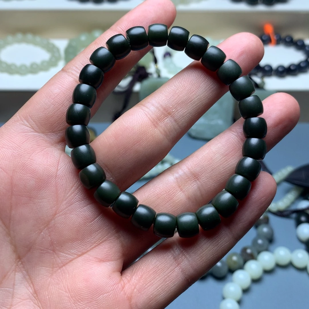 和田玉未镶嵌手链