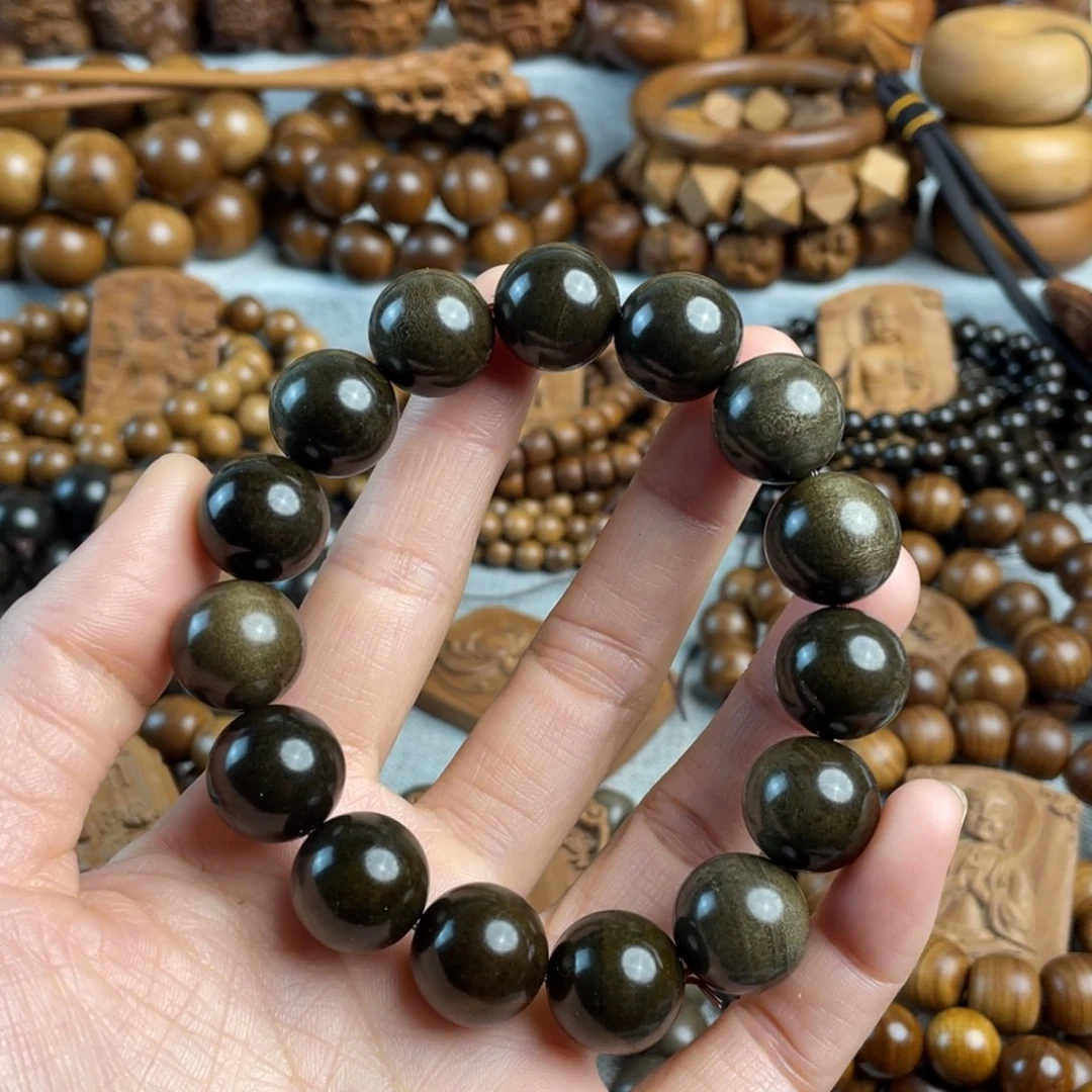 木老山檀香1.6阴沉手串