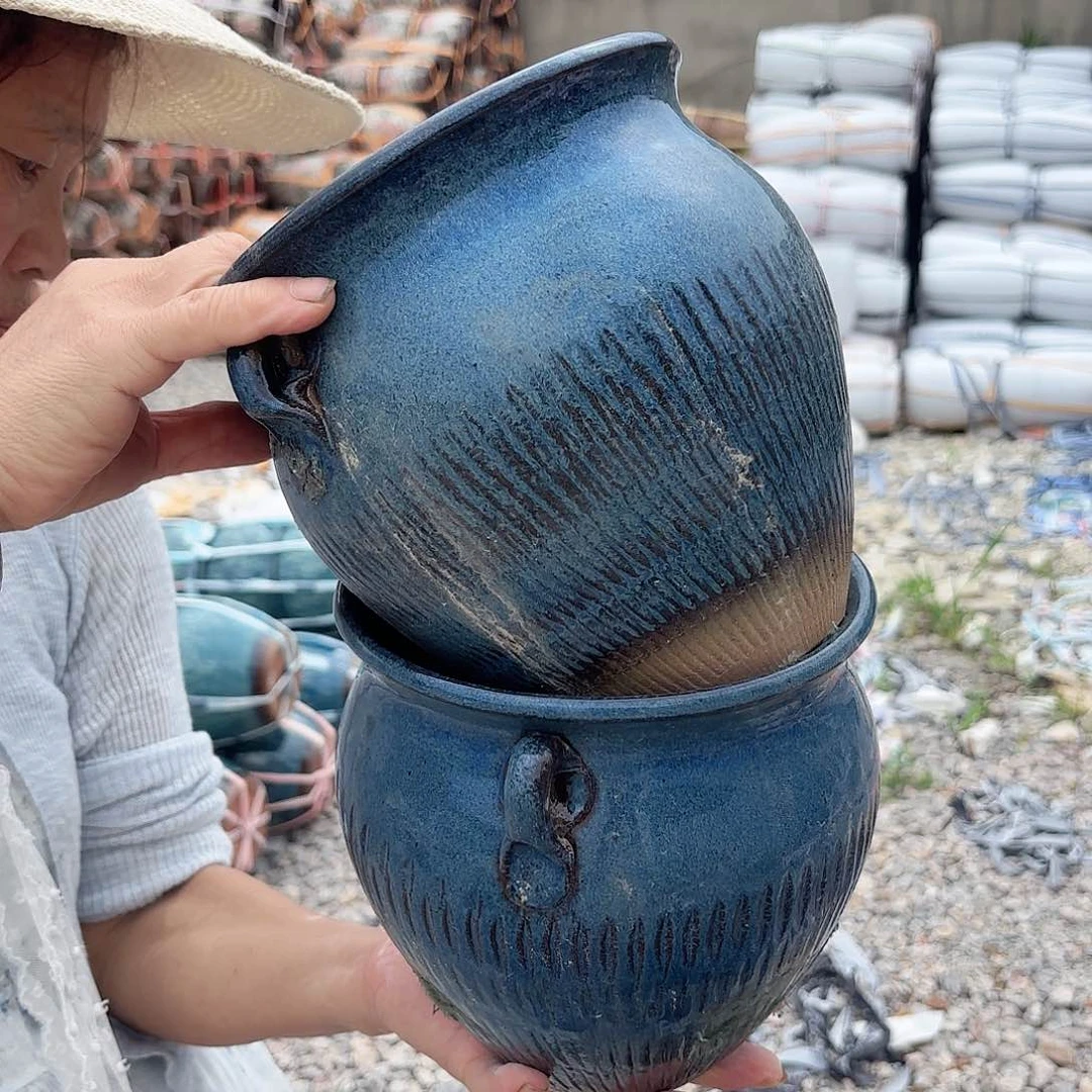 紫砂花盆福利两个口径18高度18