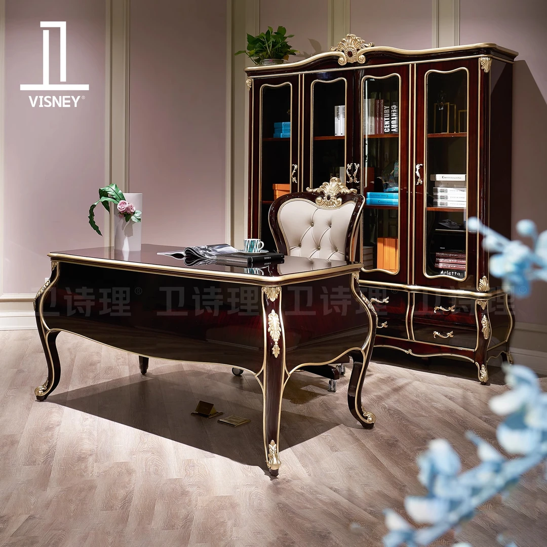 卫诗理Bardi经典意式书桌欧式书房法式新古典全实木办公电脑桌EI2