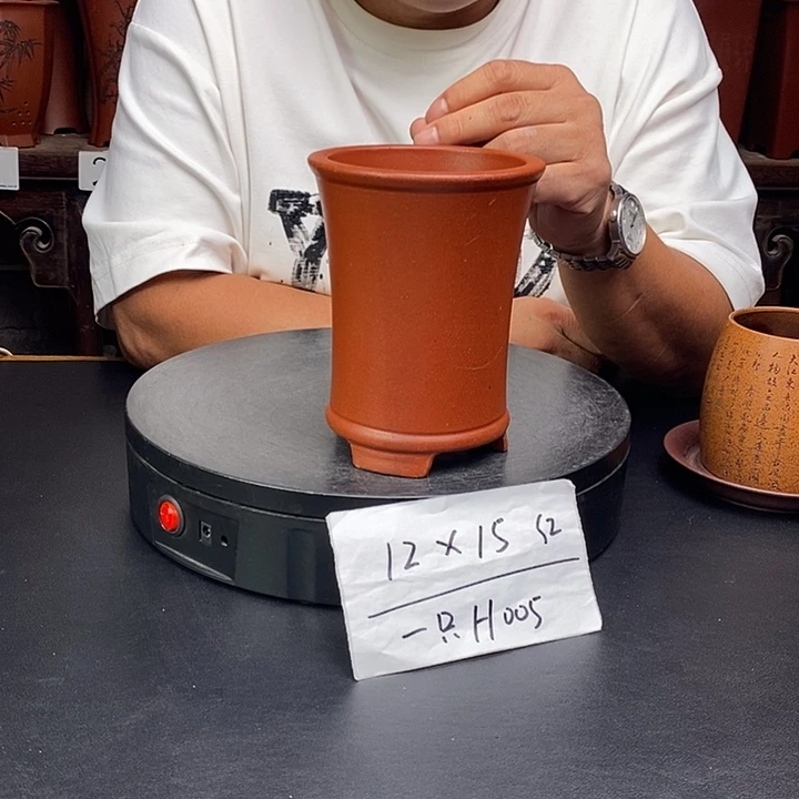 紫砂花盆货号一只H005