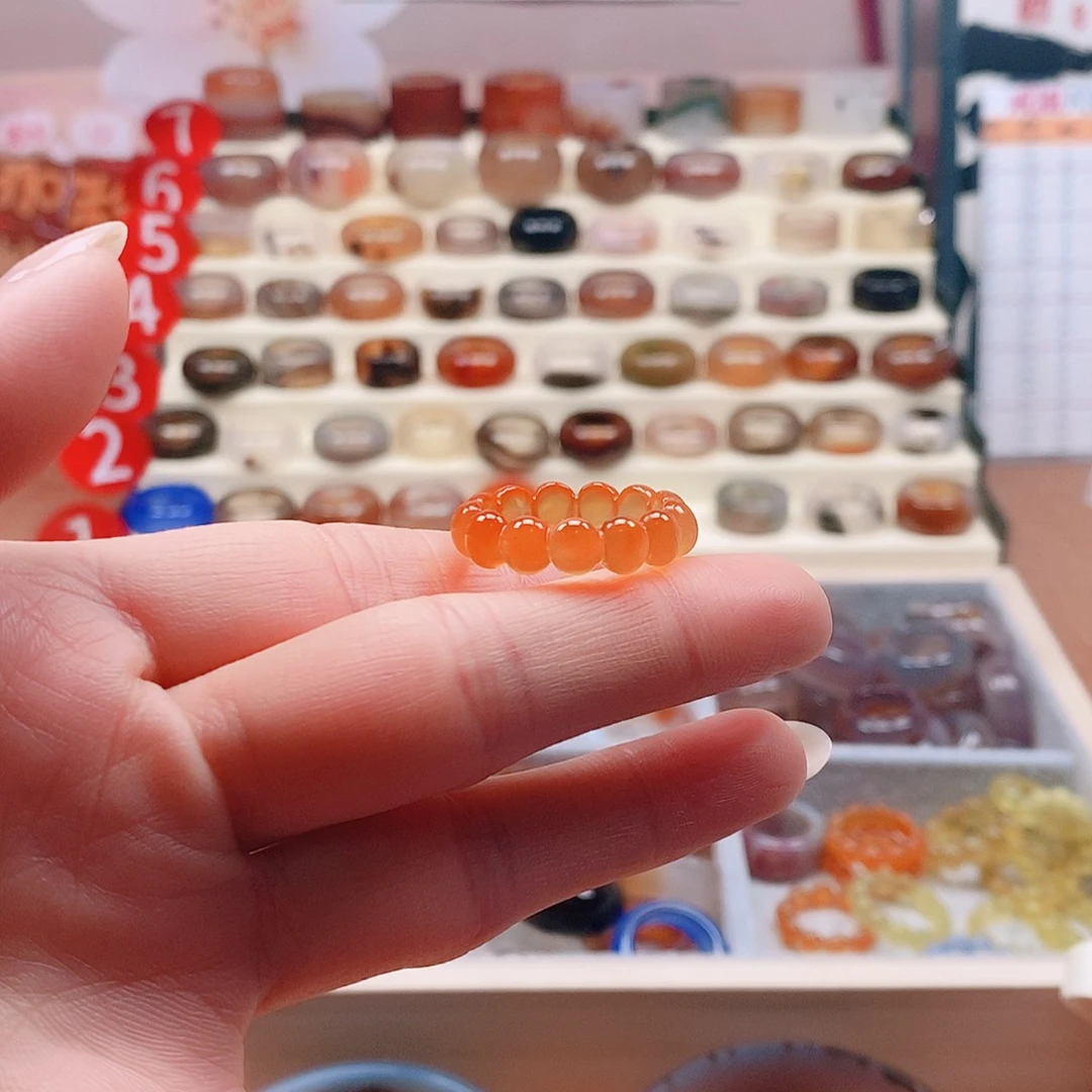 玛瑙/玉髓戒指未镶嵌元*节