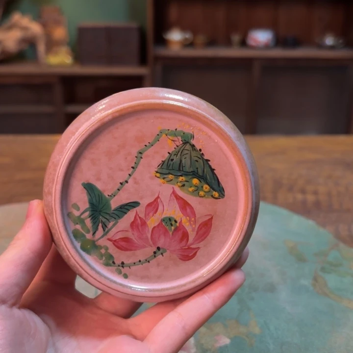 柴烧纯手工手绘陶瓷
