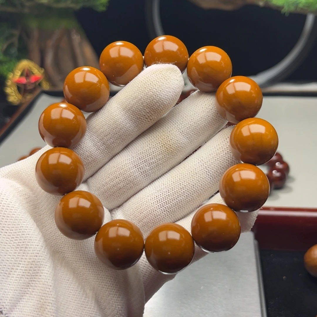 橄榄核手串暖1.84+树王精品铁核 小孔