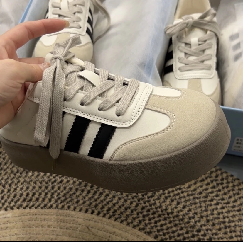 春季超百搭休闲厚底德训鞋女鞋