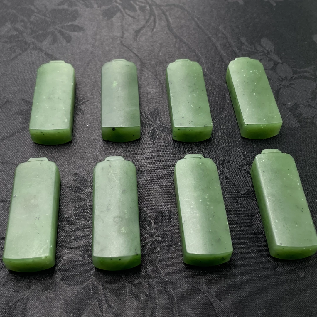 「戴琴珠宝」DQ5511-和田碧玉无事牌吊坠（多样性发其一）