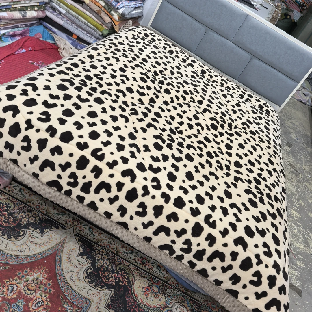 牛奶绒豆豆被（时尚豹纹）2米✕2.3米