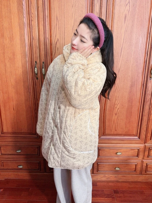 CBLM家300g新疆棉【泡芙中长款】宽松显瘦家居服