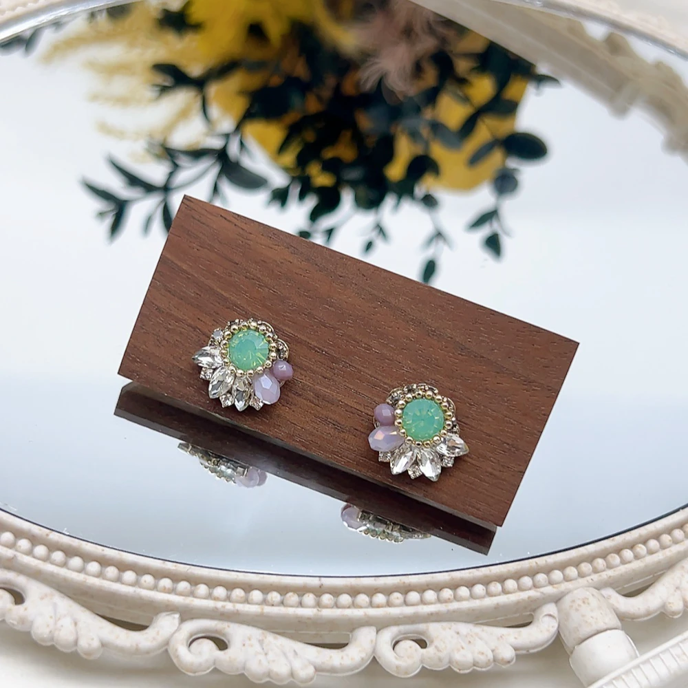 铜合金仿水晶耳饰 银针 03000 好啊商店 小众设计款耳钉