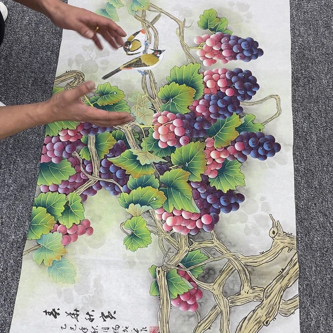 国画纯手绘字画宣纸