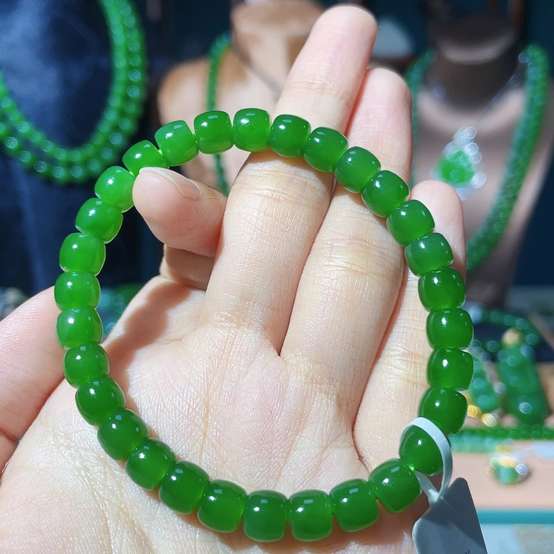 和田玉（碧玉）未镶嵌手串